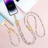 Layered Crystal Phone Crossbody & Wrist Lanyard - Anti-Theft Design for Women