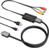 LA NREUCETS RCA to HDMI Converter, Composite AV to HDMI Converter Support 1080P with