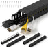 ZhiYo H1.4 W1.6in Professional Server Rack Cable Management Raceway, 66in (4X L16.5in) Cable