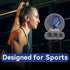 80H bmani Ear Buds Wireless Earbuds Bluetooth Headphones with Playtime LED Display Case, Over-Ear Hook with Mic, Stereo