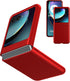 Foluu Slim Fit Case for Motorola Razr Plus 2023, Red Matte PC Cover + 1 Pack Soft TPU & Built-in Screen Protectors.
