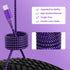 IDISON Colorful USB C to USB C Cable 60W(3A) - Nylon Braided Fast Charging for iPhone 15 Pro Max Plus/Samsung S23