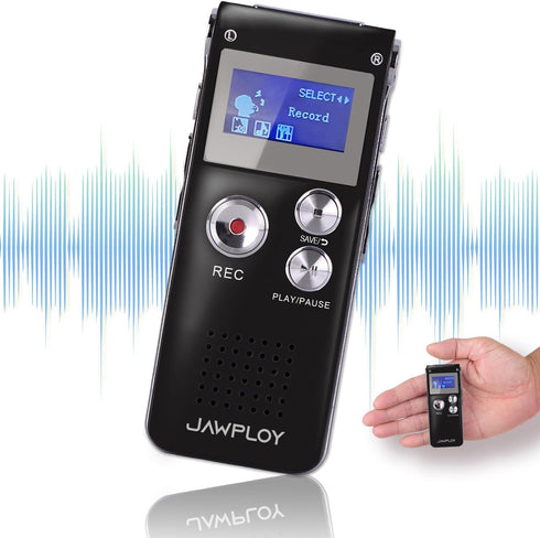 Jawploy 64GB Digital Voice Recorder for Lectures Meetings Voice Activated Recording Device with