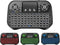 Mini Keyboard with Bluetooth & 2.4G, Touchpad, Backlit for Android TV Box/PC/FireStick/Laptop (i-10 Black)