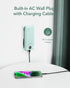 VEGER Portable Charger for iPhone - 10000mAh Slim Fast Charging USB C Power Bank with Built-in Cables, Travel Essential