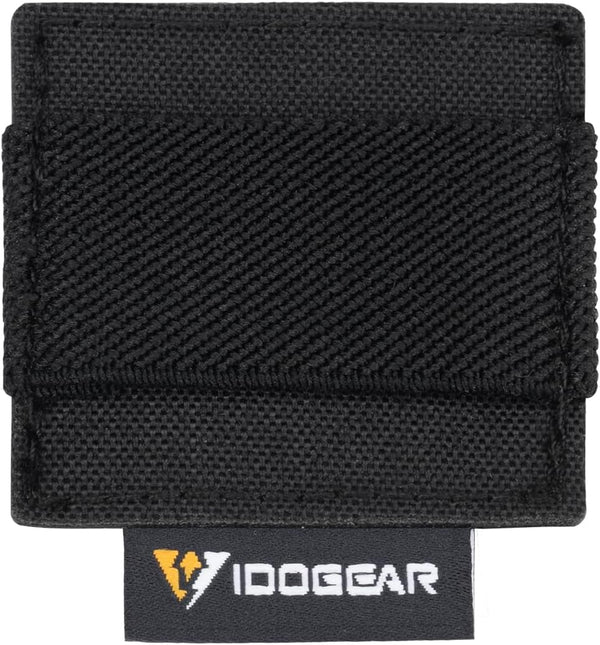 Tactical Cable Storage Sticker, Reusable Fastening Cable Ties with Hook and Loop for Tactical Helmet, Black