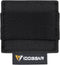 Tactical Cable Storage Sticker, Reusable Fastening Cable Ties with Hook and Loop for Tactical Helmet, Black