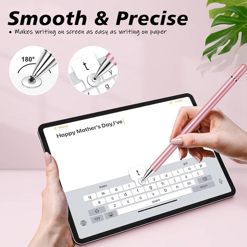 StylusHome Magnetic Disc Stylus for iPad (2 Pcs), Universal Touch Pens for Apple/iPhone/iPad Pro/Mini/Air/Android