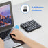SurnQiee 2.4G 35-Keys Wireless Numeric Keypad, Rechargeable Number Pad for Efficient Data Input