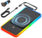 REESTECQI Wireless Car Charger Pad, 15W RGB Wireless Charger for Car Type C