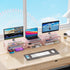 gianotter 2-Tier Metal Monitor Stand Riser, Desk Accessories & Workspace Organizers for Office Supplies, Rose Gold