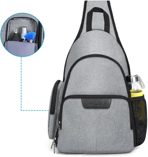 MOSISO Camera Bag Sling Backpack, Full Open Case with Tripod Holder, Rain Cover for DSLR/SLR/Mirrorless