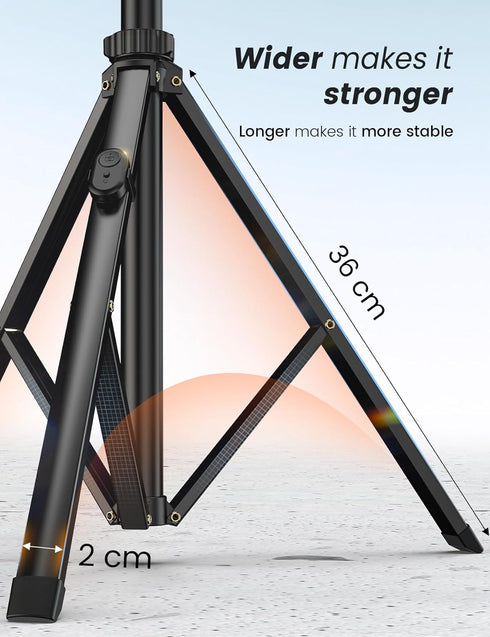 YUMAZLA 86'' Phone Tripod & Selfie Stick, Tripod for iPhone with Detachable Remote, Portable Phone Tripod Stand
