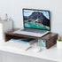 TEAMIX 20 inch Monitor Stand Riser, Wood Monitor Stand for Desk, TV/Screen/PC/Printer/Laptop Riser, Computer Stand with Keyboard Organizer Desktop Stand, Monitor Riser
