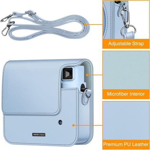 Fintie Protective Case for Fujifilm Instax Square SQ40/SQ1 Instant Camera, Premium Vegan Leather Bag with Adjustable