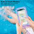 4 Pack Iridescence Universal Waterproof Phone Pouch, Large Phone Waterproof Case Dry Bag for Apple iPhone, Samsung, up