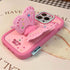 Cute 3D Butterfly iPhone 15 Pro Case, iPhone 14 Pro & 13 Pro with Kickstand, Shockproof Silicone Protector for Girls.