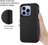 iPhone 14 Pro Max Case - Heavy Duty Shockproof Cover with Glass Screen & Camera Lens Protectors (Black)
