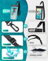 Hiearcool Waterproof Phone Pouch - 4 Pack Black & Clear, Large Dry Bag for iPhone & Travel Essentials.