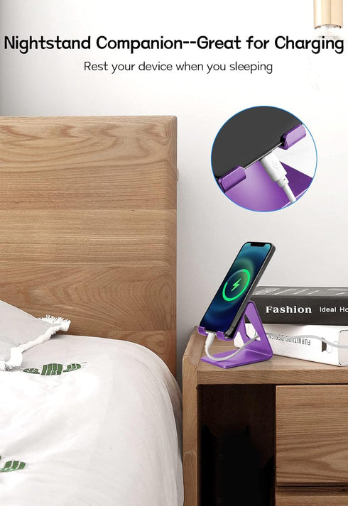 Phone Holder for Desk, Aluminum Desktop Dock for iPhone 15 14 13 12 Pro 11 X Xs Max 8 7 6 6s Plus SE Samsung