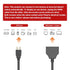 Marmoin 1 2 1 2 1080P HDMI Cable Splitter in Out HDMI Adapter Cable HDMI Male to Dual Female to Way, Support Two The