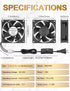 80mm 25mm 110V 120V 220V 240V EC Axial Cooling Fan x AC Ball Bearing Low Watt for PC Case, Projector, Cabinet, RV