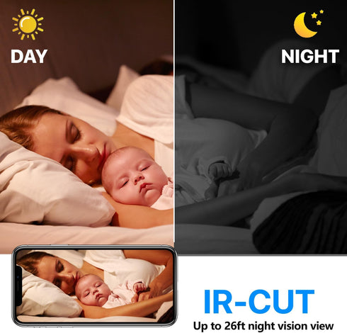 Wireless WiFi Smallest Camera - HD1080P Security Camera with Night Vision, Motion Detection, Remote Viewing.