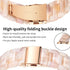 Bestig Compatible Resin Apple Watch Band, 49mm 46mm 45mm 44mm 42mm, Waterproof Replacement Strap for iWatch, Pink Flower