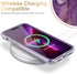 Esdot iPhone 13 Pro Case with Built-in Screen Protector, Military Grade Rugged Cover for Women, Glitter Purple Marble