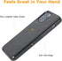 molzar GripBig Series Case for iPhone 12 and 12 Pro, Built-in Metal Plate for Magnetic Mount, Black/Black
