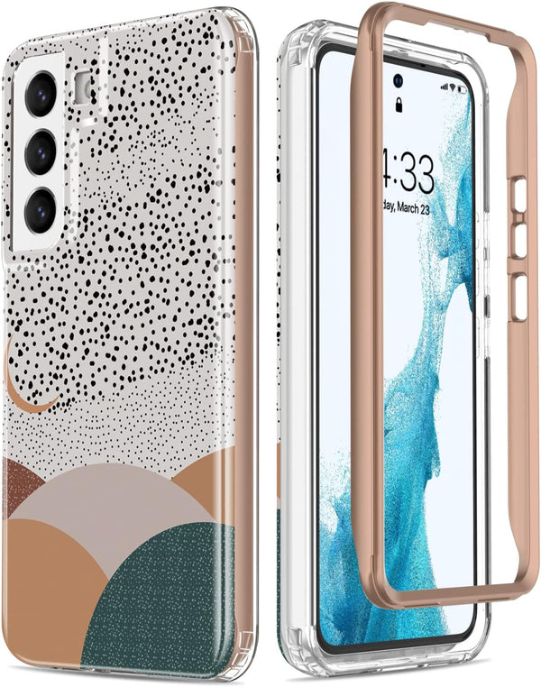 Esdot Protective Phone Case for Samsung Galaxy S22 Plus, 21ft Drop Test, Fashionable Designs for Women, 6.6" Abstract