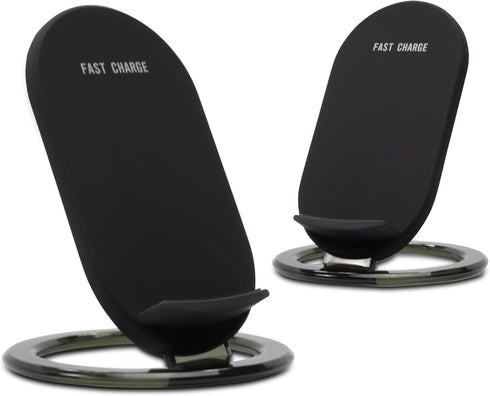 BoxWave Charger for Blackview BV6800 Pro, Wireless QuickCharge Stand, Jet Black