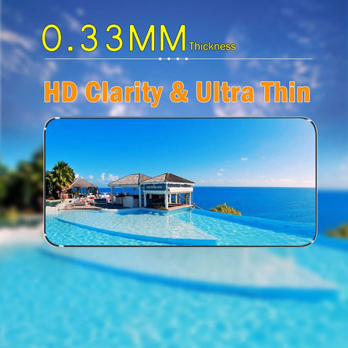 3 Pack Screen Protector for Samsung Galaxy A53 5G with Camera Lens Protector, Ultra HD Tempered Glass, Case Friendly