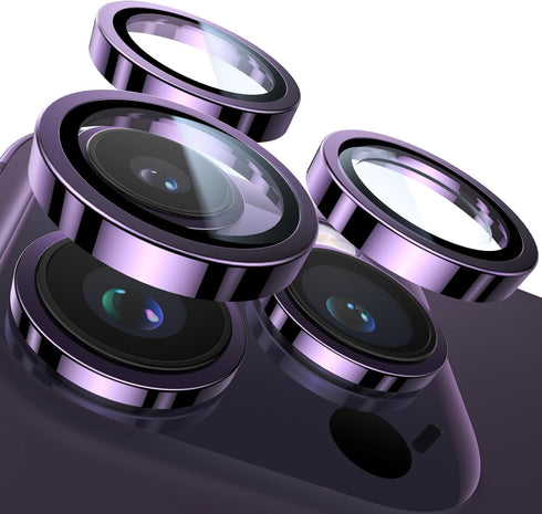 UltraGlass UNBREAK TOP 9H+ Glass for iPhone 14 Pro Max/14 Pro, Military Grade Shatterproof Camera Lens Protector (Deep