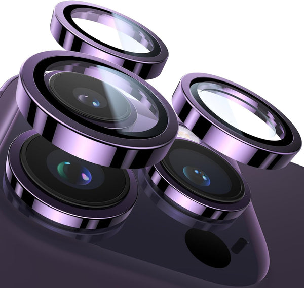 UltraGlass UNBREAK TOP 9H+ Glass for iPhone 14 Pro Max/14 Pro, Military Grade Shatterproof Camera Lens Protector (Deep