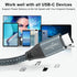 Twozoh USB C to USB C 3.2 Gen 2 Cable 20Gbps Data Transfer 100W PD Fast Charging 4K Video Output Monitor Cord (10FT,