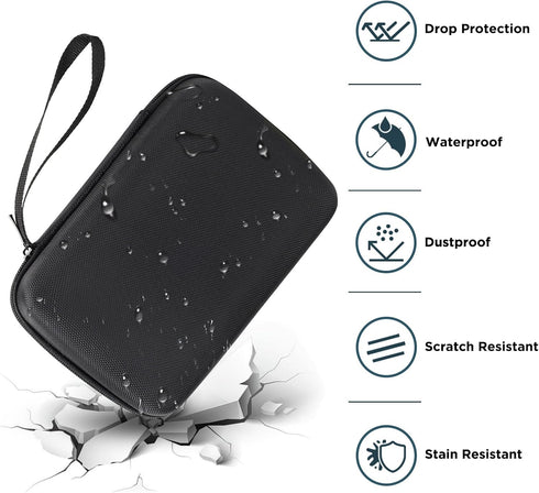 SUPVAN T50M PRO & Plus Nylon Hard Protective Travel Case, Waterproof Shockproof Scratch Resistant Carrying Case for
