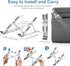 ivoler Laptop Stand, Adjustable Aluminum Riser Holder for 10-15.6” MacBook, iPad, HP, Dell, Lenovo - Silver