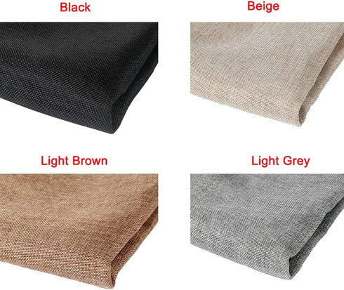 Flushbay Speaker Grill Cloth Linen Single Layer Speaker Fabric Protective Dustproof Mesh Cloth Stereo Fabric Replacement for Home Stage Speakers, Media Cabinet, KTV Box(50 * 146cm-Beige)