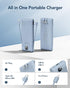 VEGER Portable Charger for iPhone, Built-in Cables and Wall Plug, 10000mAh Slim Fast Charging Power Bank