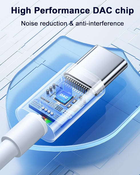 AUX to USB C, USB Type C to 3.5mm Audio Aux Headphone Jack Cable for Car Speaker Stereo Cord Compatible with iPhone 15 Pro Max, iPad Pro/Air, Pixel 5 XL, White 3.3ft