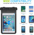 MoKo Universal Waterproof Case, Dry Bag Pouch for iPad Mini 6/5/4/3/2, Samsung Tab 5/4/3, Galaxy Note 8, Tab S2/Tab