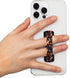 LOVEHANDLE Phone Grip for Most Smartphones and Mini Tablets, Tortoiseshell