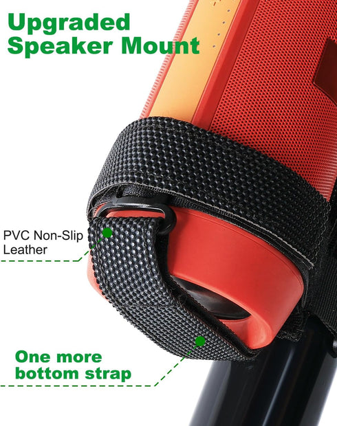 GOFORWILD Portable Speaker Mount, Waterproof Strap for Bluetooth Speakers, Compatible with Golf Cart