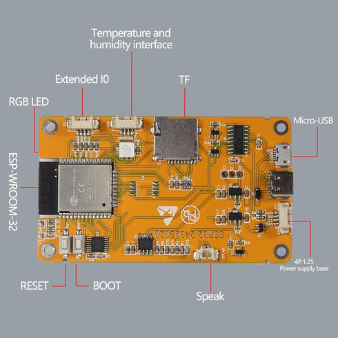 AITRIP 1 Pack ESP32 Development Board ESP32-2432S028R 2.8 Inch 240X320 WiFi Bluetooth Smart Display TFT Module Touch