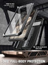 Poetic Spartan Military Grade Drop Tested Case for Google Pixel Fold 5G - Built-in Screen Protector, Metallic Gun Metal