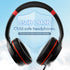 Kids Headphones with Safe 85dB/94dB Volume Limiter for Teen and Boys, Foldable HD Stereo Sound Headphones for Kindle Kids/fire Tablet/iPad/Laptop, Headphones with Microphone (Black-red)