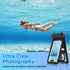 Waterproof Phone Pouch, IPX8 Double Space Cell Phone Case for iPhone 15/14/13 Pro Max Plus, 2 Pack (Black)