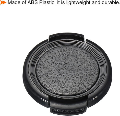 PATIKIL 2 Pack Camera Lens Cap, Sides Pinch Front Cover with Microfiber Cleaning Cloth for 37mm Thread Universal DSLR