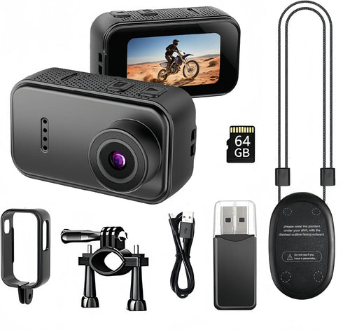 Boeavance Mini Body Camera, Thumb Action Camera, Tiny Size, Mount Anywhere Thumb Size